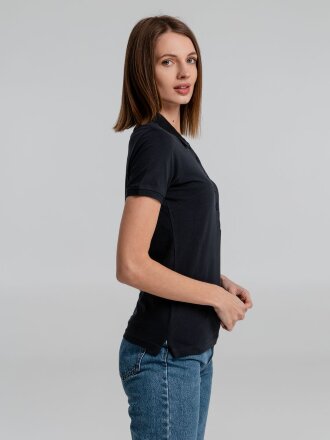 Рубашка поло женская Neptune, темно-синяя Рубашка поло женская Neptune, темно-синяя