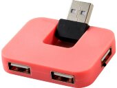 USB Hub Gaia на 4 порта, розовый USB Hub Gaia на 4 порта, розовый