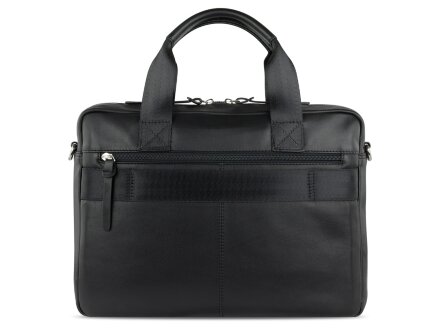 Портфель мужской BUGATTI Comet, чёрный, воловья кожа/полиэстер, 37х6х27 см Портфель мужской BUGATTI Comet, чёрный, воловья кожа/полиэстер, 37х6х27 см