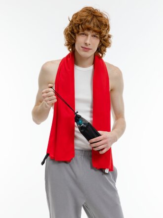 Полотенце спортивное Snaab, красное Полотенце спортивное Snaab, красное