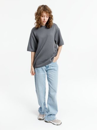 Джемпер с коротким рукавом Siluetti Volumica, серый Джемпер с коротким рукавом Siluetti Volumica, серый