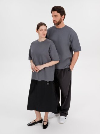 Джемпер с коротким рукавом Siluetti Volumica, серый Джемпер с коротким рукавом Siluetti Volumica, серый