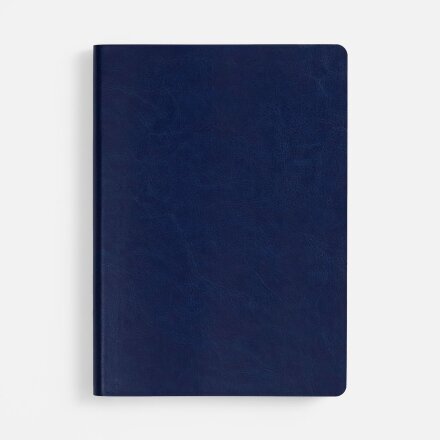 Ежедневник Nebraska Flex, недатированный, синий с серебром