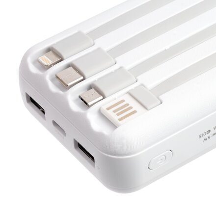 Внешний аккумулятор Omni XL 20000 мАч, белый Внешний аккумулятор Omni XL 20000 мАч, белый