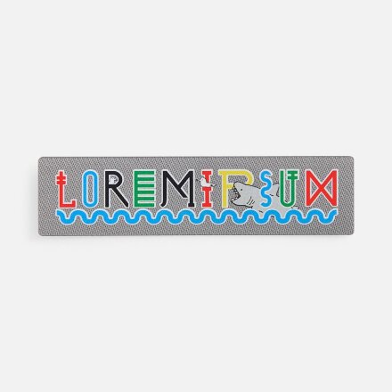 Наклейка тканевая Lunga, S, серая