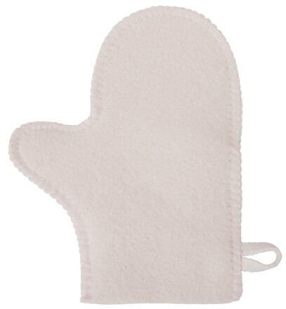 Рукавица для бани и сауны Healing, белый