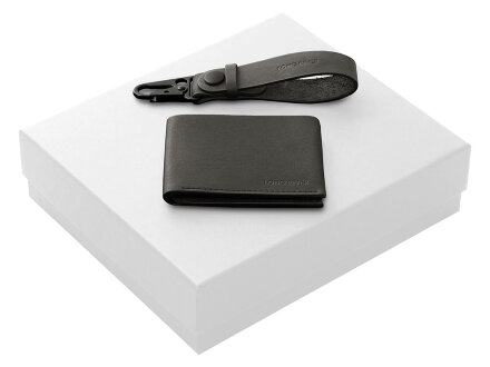 Подарочный набор Long River: кошелек, ремешок для ключей, белая коробка