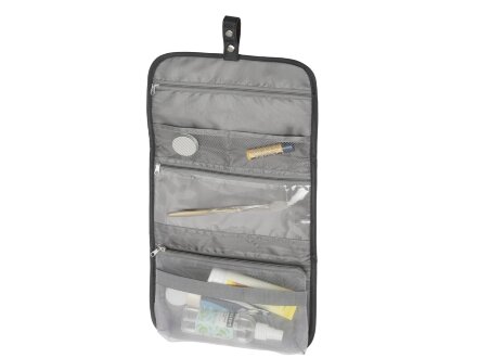 Несессер для путешествий со съемной косметичкой Flat, черный Несессер для путешествий со съемной косметичкой Flat, черный