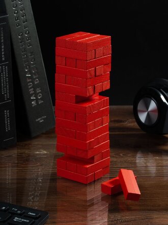 Игра «Деревянная башня мини», красная Игра «Деревянная башня мини», красная