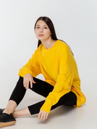 Джемпер оверсайз унисекс Stated в сумке, желтый Джемпер оверсайз унисекс Stated в сумке, желтый