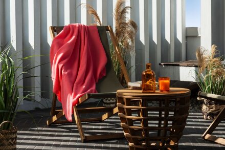 Флисовый плед Warm&Peace, розовый (коралловый) Флисовый плед Warm&Peace, розовый (коралловый)