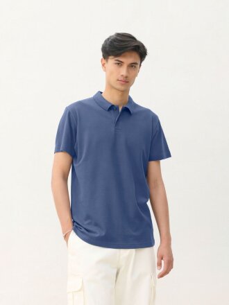 Рубашка поло унисекс Pulse, черная Рубашка поло унисекс Pulse, черная