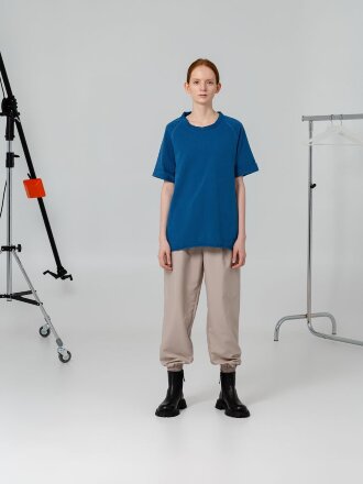 Футболка унисекс Vozduh 1.0, синяя Футболка унисекс Vozduh 1.0, синяя