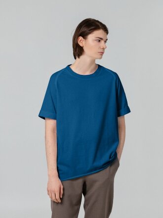 Футболка унисекс Vozduh 1.0, синяя Футболка унисекс Vozduh 1.0, синяя