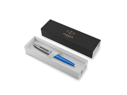 Шариковая ручка Parker Jotter Originals Blue Chrom CT, стержень: M blue в подарочной упаковке Шариковая ручка Parker Jotter Originals Blue Chrom CT, стержень: M blue в подарочной упаковке