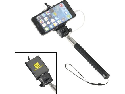 Монопод проводной Wire Selfie, черный Монопод проводной Wire Selfie, черный