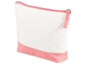 Косметичка хлопковая Cotton, белый/пыльно-розовый Косметичка хлопковая Cotton, белый/пыльно-розовый