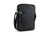 Сумка через плечо BUGATTI Blanc Delight, чёрная, нейлон RPET600D/тарпаулин/полиэстер, 16х4х23 см Сумка через плечо BUGATTI Blanc Delight, чёрная, нейлон RPET600D/тарпаулин/полиэстер, 16х4х23 см