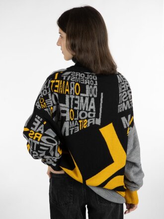 Свитер оверсайз на заказ Tricksy Net, полушерсть Свитер оверсайз на заказ Tricksy Net, полушерсть