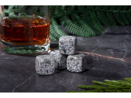 Камни для виски Gentleman в бархатном мешочке, 4 шт, серый Камни для виски Gentleman в бархатном мешочке, 4 шт, серый