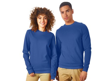 Свитшот Motion унисекс с начесом, классический синий Свитшот Motion унисекс с начесом, классический синий