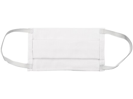 Маска для лица многоразовая из хлопка, белый Маска для лица многоразовая из хлопка, белый