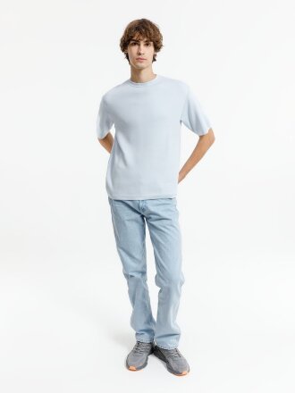 Джемпер с коротким рукавом Siluetti Volumica, светло-голубой Джемпер с коротким рукавом Siluetti Volumica, светло-голубой