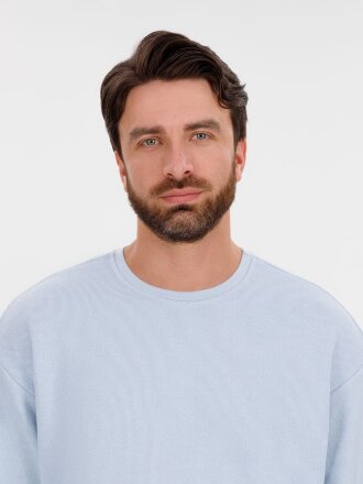 Джемпер с коротким рукавом Siluetti Volumica, светло-голубой Джемпер с коротким рукавом Siluetti Volumica, светло-голубой