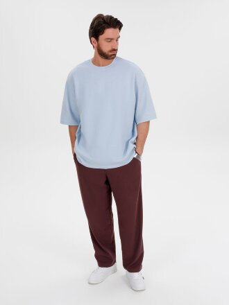 Джемпер с коротким рукавом Siluetti Volumica, светло-голубой Джемпер с коротким рукавом Siluetti Volumica, светло-голубой