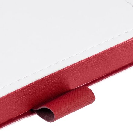 Ежедневник White Shall, недатированный, белый с красным Ежедневник White Shall, недатированный, белый с красным