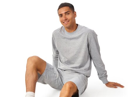 Свитшот Warsaw 220гр, унисекс, серый меланж Свитшот Warsaw 220гр, унисекс, серый меланж