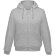 Толстовка мужская Hooded Full Zip серый меланж с нанесением логотипа