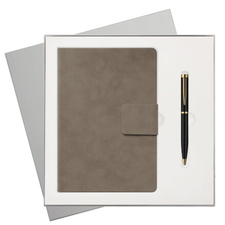 Подарочный набор Ritz, бежевый (ежедневник, ручка) Подарочный набор Ritz, бежевый (ежедневник, ручка)