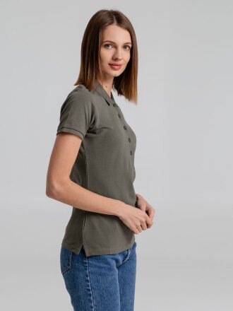 Рубашка поло женская Neptune, темно-серая Рубашка поло женская Neptune, темно-серая