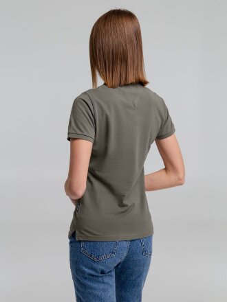 Рубашка поло женская Neptune, темно-серая Рубашка поло женская Neptune, темно-серая