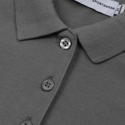 Рубашка поло женская Neptune, темно-серая Рубашка поло женская Neptune, темно-серая