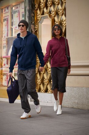 Толстовка на молнии с капюшоном женская Queen, красная Толстовка на молнии с капюшоном женская Queen, красная