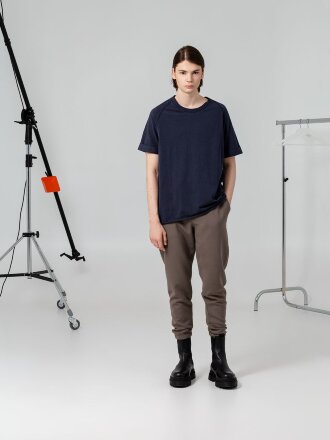 Футболка унисекс Vozduh 1.0, темно-синяя Футболка унисекс Vozduh 1.0, темно-синяя