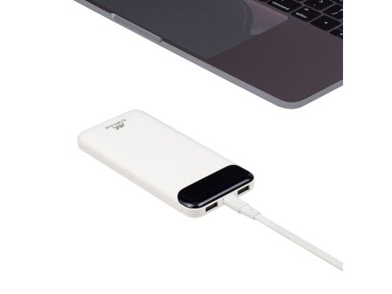 RIVACASE VA2240 (10000mAh) с дисплеем, белый, внешний аккумулятор 12/48 RIVACASE VA2240 (10000mAh) с дисплеем, белый, внешний аккумулятор 12/48