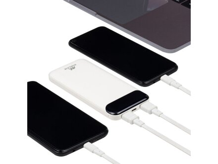 RIVACASE VA2240 (10000mAh) с дисплеем, белый, внешний аккумулятор 12/48 RIVACASE VA2240 (10000mAh) с дисплеем, белый, внешний аккумулятор 12/48