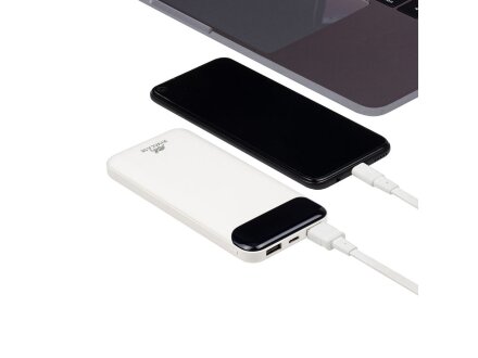 RIVACASE VA2240 (10000mAh) с дисплеем, белый, внешний аккумулятор 12/48 RIVACASE VA2240 (10000mAh) с дисплеем, белый, внешний аккумулятор 12/48