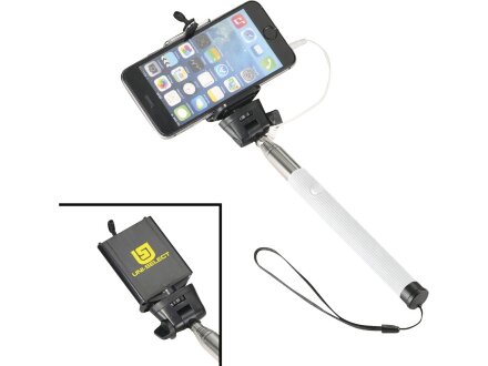 Монопод проводной Wire Selfie, белый Монопод проводной Wire Selfie, белый