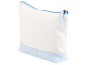 Косметичка хлопковая Cotton, белый/голубой Косметичка хлопковая Cotton, белый/голубой