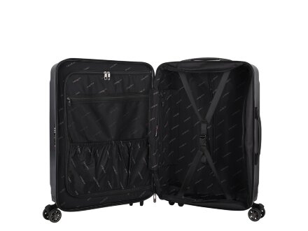 Чемодан Eberhart Craft средний M поликарбонат черный 08C-009-424