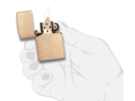 Зажигалка ZIPPO Armor™с покрытием Tumbled Brass, латунь/сталь, золотистая, матовая, 38x13x57 мм Зажигалка ZIPPO Armor™с покрытием Tumbled Brass, латунь/сталь, золотистая, матовая, 38x13x57 мм