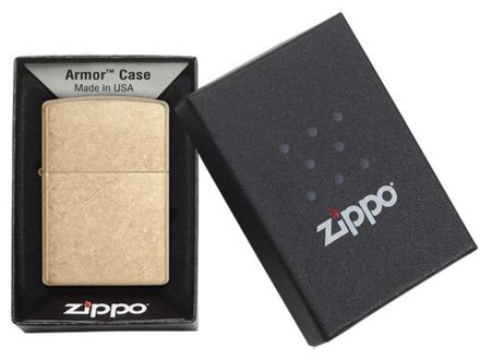 Зажигалка ZIPPO Armor™с покрытием Tumbled Brass, латунь/сталь, золотистая, матовая, 38x13x57 мм Зажигалка ZIPPO Armor™с покрытием Tumbled Brass, латунь/сталь, золотистая, матовая, 38x13x57 мм