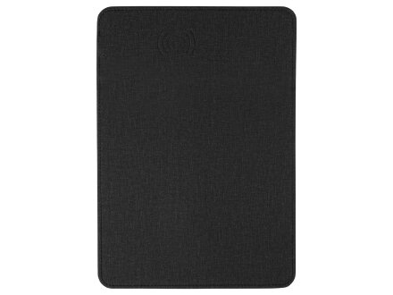 Коврик для мыши с беспроводной зарядкой Mist, темно-серый (Р)