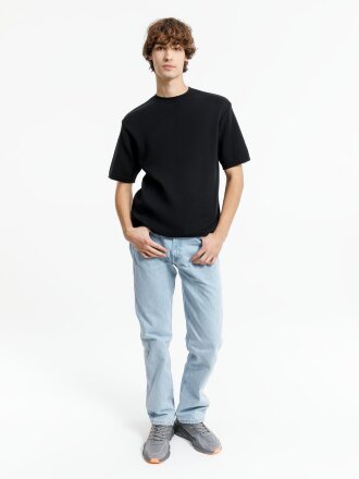 Джемпер с коротким рукавом Siluetti Volumica, черный Джемпер с коротким рукавом Siluetti Volumica, черный