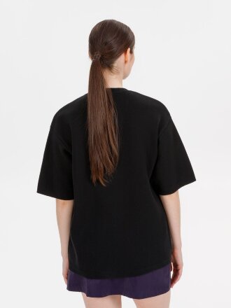 Джемпер с коротким рукавом Siluetti Volumica, черный Джемпер с коротким рукавом Siluetti Volumica, черный