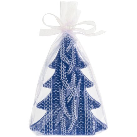 Свеча Kniteam, елка, синяя Свеча Kniteam, елка, синяя
